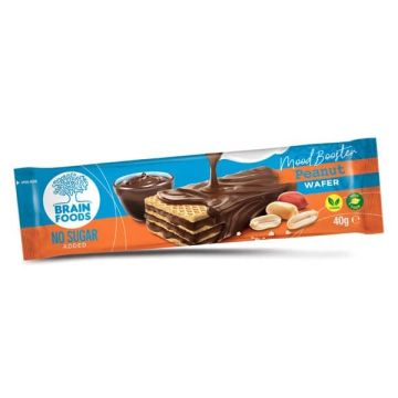 Вафла с фъстъци без добавена захар х40 грама Brain Foods