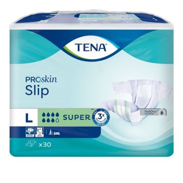 Tena Proskin Slip Super Пелени за възрастни при инконтиненция, размер L х30 броя