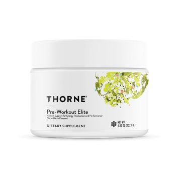 Pre-Workout Elite Формула на прах за енергийния метаболизъм, с аромат на цитрусови плодове x122.6 г, Thorne