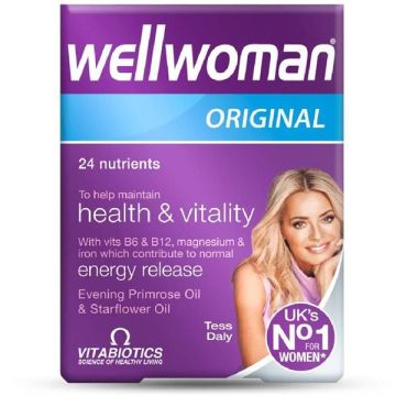 Wellwoman Original Мултивитамини за жени За повече енергичност х30 капсули VitaBiotics