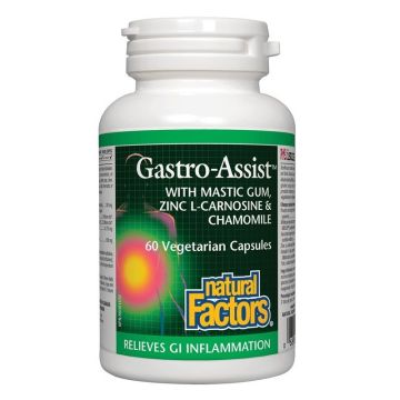 Gastro Assist Мастикс, цинков Л-карнозин и лайка x60 капсули Natural Factors