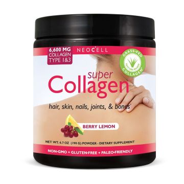 Super Collagen Супер колаген на прах с вкус на лимон и плодове х190 грама Neocell