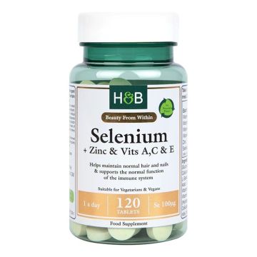 Селен и цинк с витамини х120 таблетки Holland & Barrett