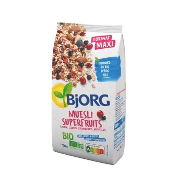 Bjorg Superfruits Био мюсли х375 г