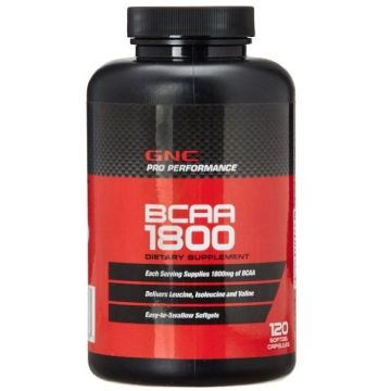 Аминокиселини ВСАА разклонено-верижни 1800 мг х120 капсули GNC