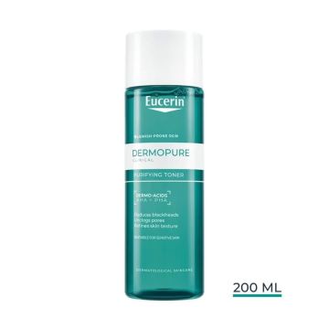 Eucerin DermoPure Clinical Почистващ тонер за лице за мазна и склонна към несъвършенства х200 мл