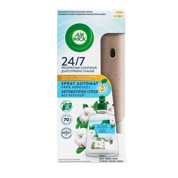 Air Wick Комплект електрически ароматизатор + пълнител Свеж памук x228 мл