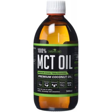 Кето MCT масло с вкус Карамел х500 мл Natures Aid