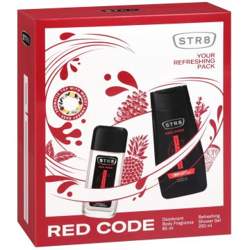 STR8 Red Code Промо комплект Натурален део спрей и Душ гел за тяло