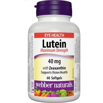 Лутеин и Зеаксантин х60 софтгел капсули Webber Naturals