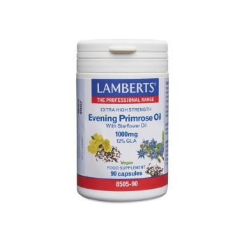 Масло от вечерна иглика с масло от пореч 1000 mg х90 капсули Lamberts