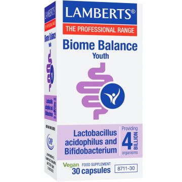 Biome Balance Youth за баланса на микробиома при тийнейджъри х30 капсули Lamberts