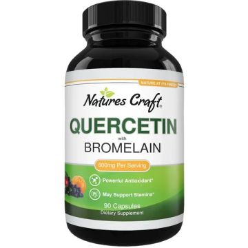 Кверцетин с бромелаин х90 капсули Nature’s Craft