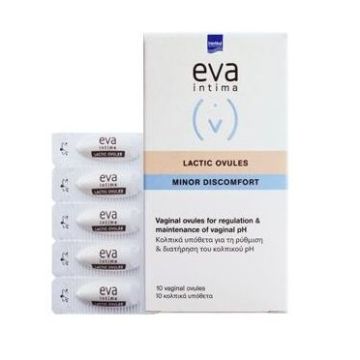 Eva Intima Lactic Ovules Вагинални овули за регулиране и поддържане на вагиналното pH х10 броя Intermed