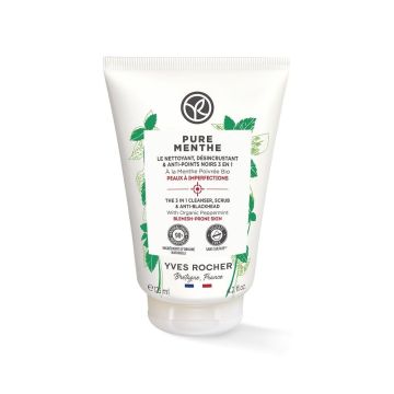 Yves Rocher Pure Menthe 3 в 1 Измиващ гел за лице x125 мл