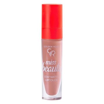 Golden Rose Miss Beauty Течно червило за устни Stay Matte x5.5 мл, 01 Blush Nude