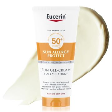Eucerin Allergy Protect Слънцезащитен крем-гел, подходящ при склонност към слънчеви алергии SPF50+ х200 мл