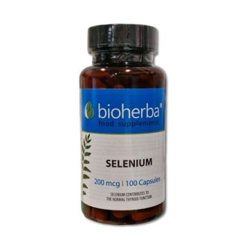 Селен 200 мкг х100 капсули Bioherba