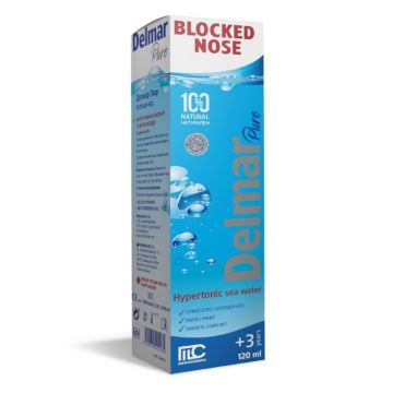 Delmar Pure Хипертоничен спрей за нос х120 мл Medochemie