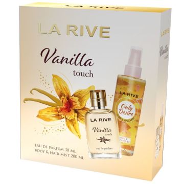La Rive Vanilla Touch Комплект за жени Парфюмна вода и Парфюмен спрей за тяло и коса