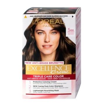 Loreal Paris Excellence Creme Крем боя за коса,500 Natural Brown