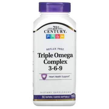 Triple Omega Complex Омега 3-6-9 Комплекс х90 капсули 21st Century
