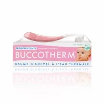 Buccotherm Комплект гел и четка за зъбки за деца от 0-2 години