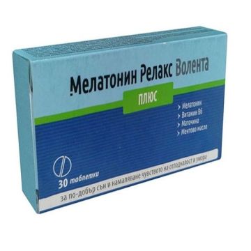 Мелатонин Релакс Плюс х30 таблетки Волента