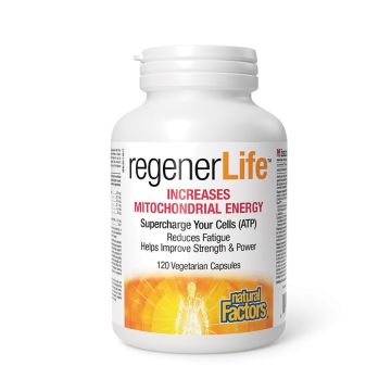 Regener Life Increases Mitochondrial Energy Митохондриална функция х120 капсули Natural Factors