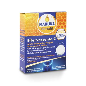 Ефервесцентни таблетки с Витамин C и мед от Манука х20 таблетки Manuka Benefit