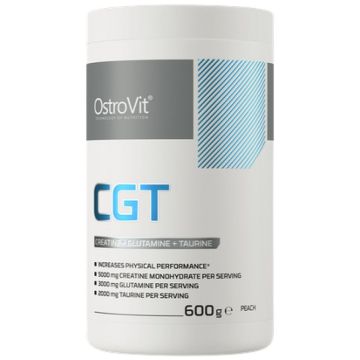 CGT Креатин, глутамин и таурин на прах, с аромат праскова х600 г OstroVit