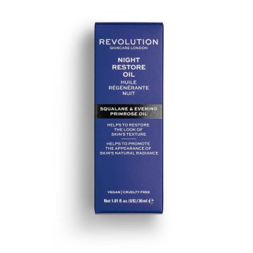 Revolution Skincare Night Restore Oil Възстановяващ нощен серум за лице x30 мл