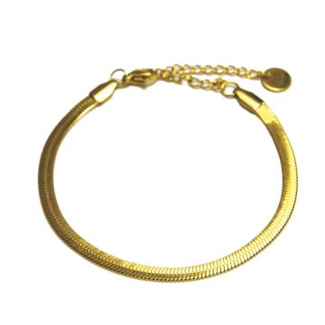 Farma Bijoux Хипоалергенна златна верижка тип змия