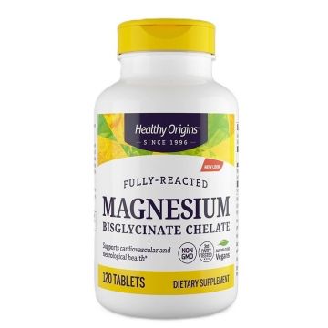 Магнезий бисглицинат хелат 100 mg х120 таблетки Healthy Origins