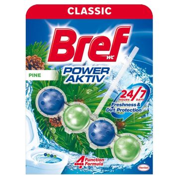 Bref WC Power Activ 4 Твърдо тоалетно блокче с аромат на бор х1 бр
