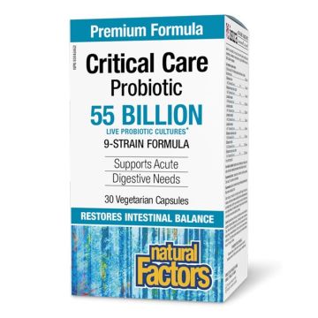 Critical Care Пробиотик 55 млрд CFU, 9 щама формула х30 капсули Natural Factors