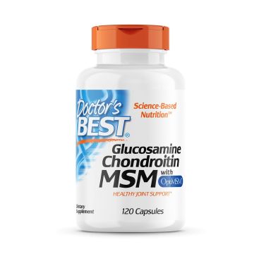 Глюкозамин, хондроитин и МСМ х120 капсули Doctor's Best