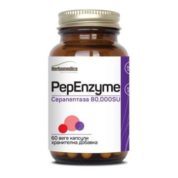 PepEnzyme Серапептаза 80.000 SU х60 веге капсули Herbamedica