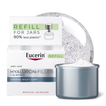 Eucerin Hyaluron-Filler Нощен крем за лице против бръчки x50 мл, рефил