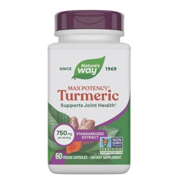 Max Potency Куркума с 95% куркуминоиди 750 mg х60 веган капсули Nature’s Way
