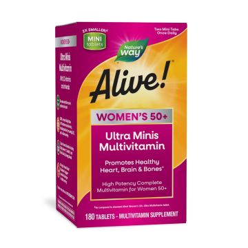Alive Women's 50+ Ultra Minis Мултивитамини за жени x180 таблетки Nature's Way