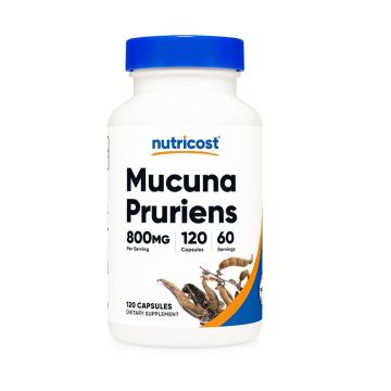 Mucuna Pruriens Кадифен боб срещу стрес 400 mg х120 капсули Nutricost