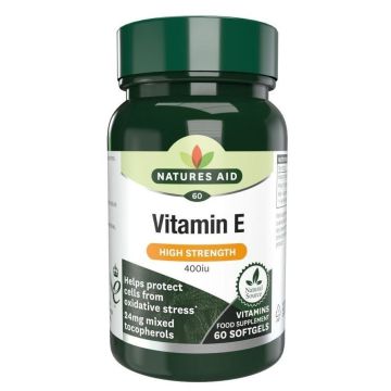 Витамин Е 400IU х60 меки капсули Natures Aid