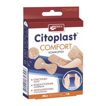 Medica Citoplast Comfort Комфортни еластични пластири в 4 размера х16 броя