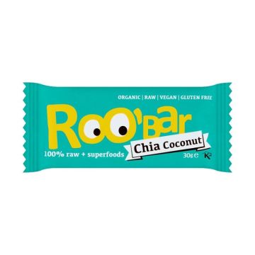 Roobar Chia Coconut Био суров десерт с чиа и кокос x30 грама