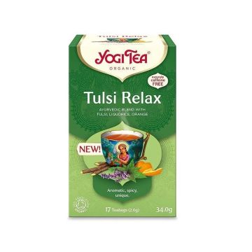 Yogi Tea Tulsi Relax Био Аюрведичен чай Релакс x17 пакетчета