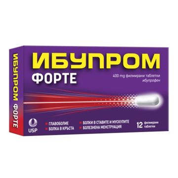 Ибупром Форте 400 mg х12 таблетки US Pharmacia