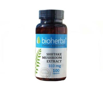 Шийтаке екстракт 310 мг х100 капсули Bioherba