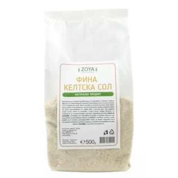 Келтска морска сол - фина x500 грама, Zoya