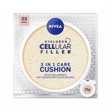 Nivea Hyaluron Cellular Filler 3in1 Cushion Фон дьо тен за лице x15 грама,  Dark
